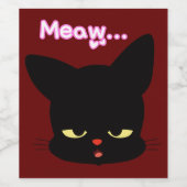 Étiquette Pour Bouteilles De Vin Bottes du chat (Étiquettes simples)