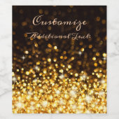 Étiquette Pour Bouteilles De Vin Boucle d'or personnalisée (Étiquettes simples)