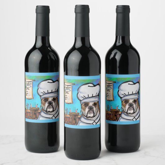 Étiquette Pour Bouteilles De Vin Bouledogue (Bouteilles)
