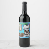 Étiquette Pour Bouteilles De Vin Bouledogue (Devant)