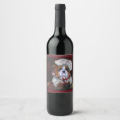 Étiquette Pour Bouteilles De Vin Bouledogue (Devant)