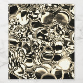 Étiquette Pour Bouteilles De Vin Boules d'or ou bulles de verre ? (Étiquettes simples)