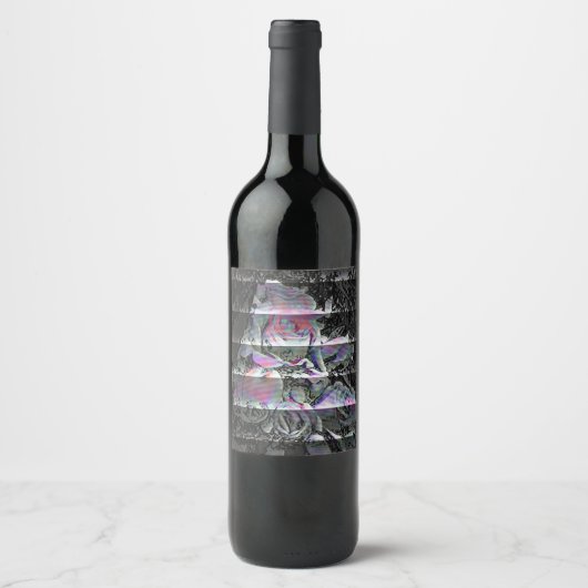 Étiquette Pour Bouteilles De Vin Bouquet Techno (Devant)