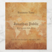 Étiquette Pour Bouteilles De Vin Bouteille de boisson à l'aspect papier ancien nost (Étiquettes simples)