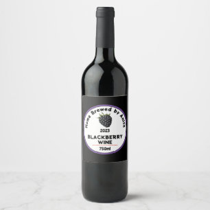 Étiquette Pour Bouteilles De Vin Bouteille de vin Blackberry