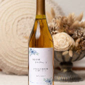 Étiquette Pour Bouteilles De Vin Bouteille de vin bleu étiquette Modèle