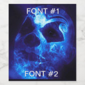 Étiquette Pour Bouteilles De Vin Bouteille de vin de clown d'Halloween (Étiquettes simples)