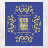 Étiquette Pour Bouteilles De Vin Bouteille de vin de Pâque Étiquette une pêche douc (Étiquettes simples)