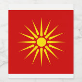 Étiquette Pour Bouteilles De Vin Bouteille de vin macédonienne (Étiquettes simples)