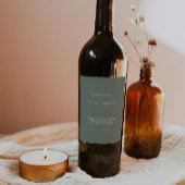 Étiquette Pour Bouteilles De Vin Bouteille de vin Sage Green étiquette Modèle