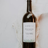 Étiquette Pour Bouteilles De Vin Bouteille de vin verdoyante étiquette Modèle