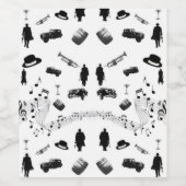 Étiquette Pour Bouteilles De Vin Bouteille des années 20 (Étiquettes simples)