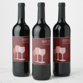Étiquette Pour Bouteilles De Vin Bouteilles et verres (Bouteilles)