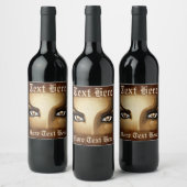 Étiquette Pour Bouteilles De Vin Boutons Eyes filles Steampunk (Bouteilles)