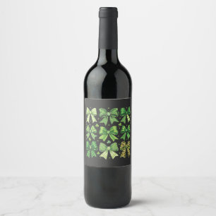 Étiquette Pour Bouteilles De Vin Bow Coquette St Patrick's Day Vintage