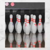 Étiquette Pour Bouteilles De Vin Bowling (Étiquettes simples)