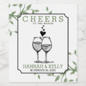 Étiquette Pour Bouteilles De Vin Bravo au Étiquette de bouteilles de vin Brides (Étiquettes simples)