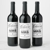 Étiquette Pour Bouteilles De Vin Bravo au futur MRS. | Bachelorette (Bouteilles)