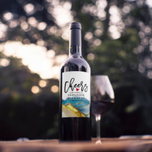 Étiquette Pour Bouteilles De Vin Bravo pour aimer rire heureux après Mariage