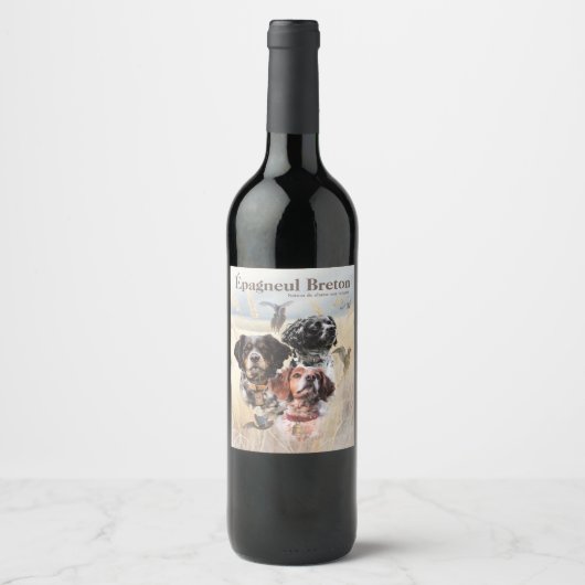 Étiquette Pour Bouteilles De Vin Bretagne Espagne (Devant)