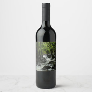 Étiquette Pour Bouteilles De Vin Bridalveil Creek dans le parc national de Yosemite
