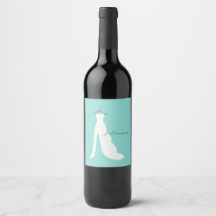 Étiquette Pour Bouteilles De Vin BRIDE & Bridesmaids Voici La Fête Des Mariées