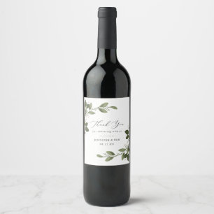 Étiquette Pour Bouteilles De Vin Brins de rougissement