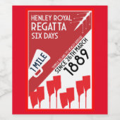 Étiquette Pour Bouteilles De Vin British River Thames Regatta (Étiquettes simples)