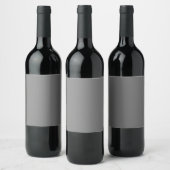 Étiquette Pour Bouteilles De Vin Bronco, Gris Foncé, Aube, (Bouteilles)