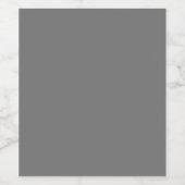 Étiquette Pour Bouteilles De Vin Bronco, Gris Foncé, Aube, (Étiquettes simples)