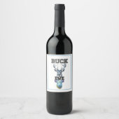ÉTIQUETTE POUR BOUTEILLES DE VIN BUCK EWE (Devant)