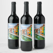Étiquette Pour Bouteilles De Vin Burano, Italie (Bouteilles)