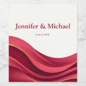 Étiquette Pour Bouteilles De Vin Burgundy (Étiquettes simples)