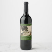 Étiquette Pour Bouteilles De Vin Buse à queue rouge des oiseaux d'Amérique d'Audubo (Devant)