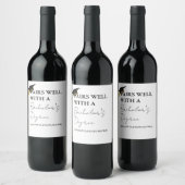 Étiquette Pour Bouteilles De Vin Cadeau de licence minimal moderne (Bouteilles)