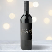 Étiquette Pour Bouteilles De Vin Cadeau du 50e anniversaire du Mariage d'or