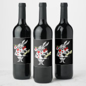 Étiquette Pour Bouteilles De Vin Cadeau lapin | Alice Au Pays Des Merveilles Rabbit (Bouteilles)