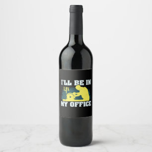 Étiquette Pour Bouteilles De Vin Cadeau pour un menuisier en bois