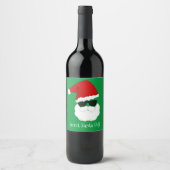Étiquette Pour Bouteilles De Vin Cadeau Secret Père Noël (Devant)