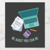 Étiquette Pour Bouteilles De Vin Cadeaux comptables (Étiquettes simples)