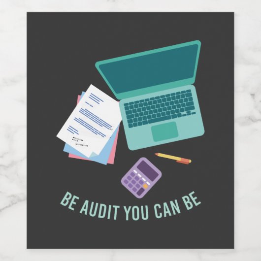 Étiquette Pour Bouteilles De Vin Cadeaux comptables (Étiquettes simples)