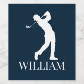 Étiquette Pour Bouteilles De Vin Cadeaux De Golf Parfaits (Étiquettes simples)