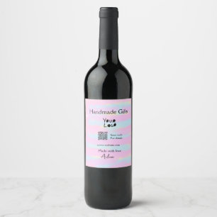 Étiquette Pour Bouteilles De Vin Cadeaux faits à la main pour fille faits avec amou