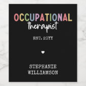 Étiquette Pour Bouteilles De Vin Cadeaux OT (Étiquettes simples)