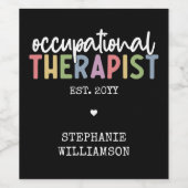 Étiquette Pour Bouteilles De Vin Cadeaux OT (Étiquettes simples)