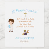 Étiquette Pour Bouteilles De Vin Calcomanía mi primera comunion (Étiquettes simples)