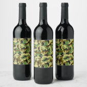 Étiquette Pour Bouteilles De Vin Camouflage des bois (Bouteilles)