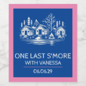 Étiquette Pour Bouteilles De Vin Camp de filles (Étiquettes simples)