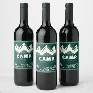 Étiquette Pour Bouteilles De Vin Camp de jeunes filles