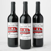 Étiquette Pour Bouteilles De Vin "Campers Rollin' Reserve" (Bouteilles)